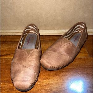 Tan Flats size 8